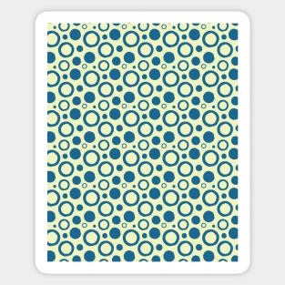 Blue Circles Seamless Pattern 050#002 Sticker